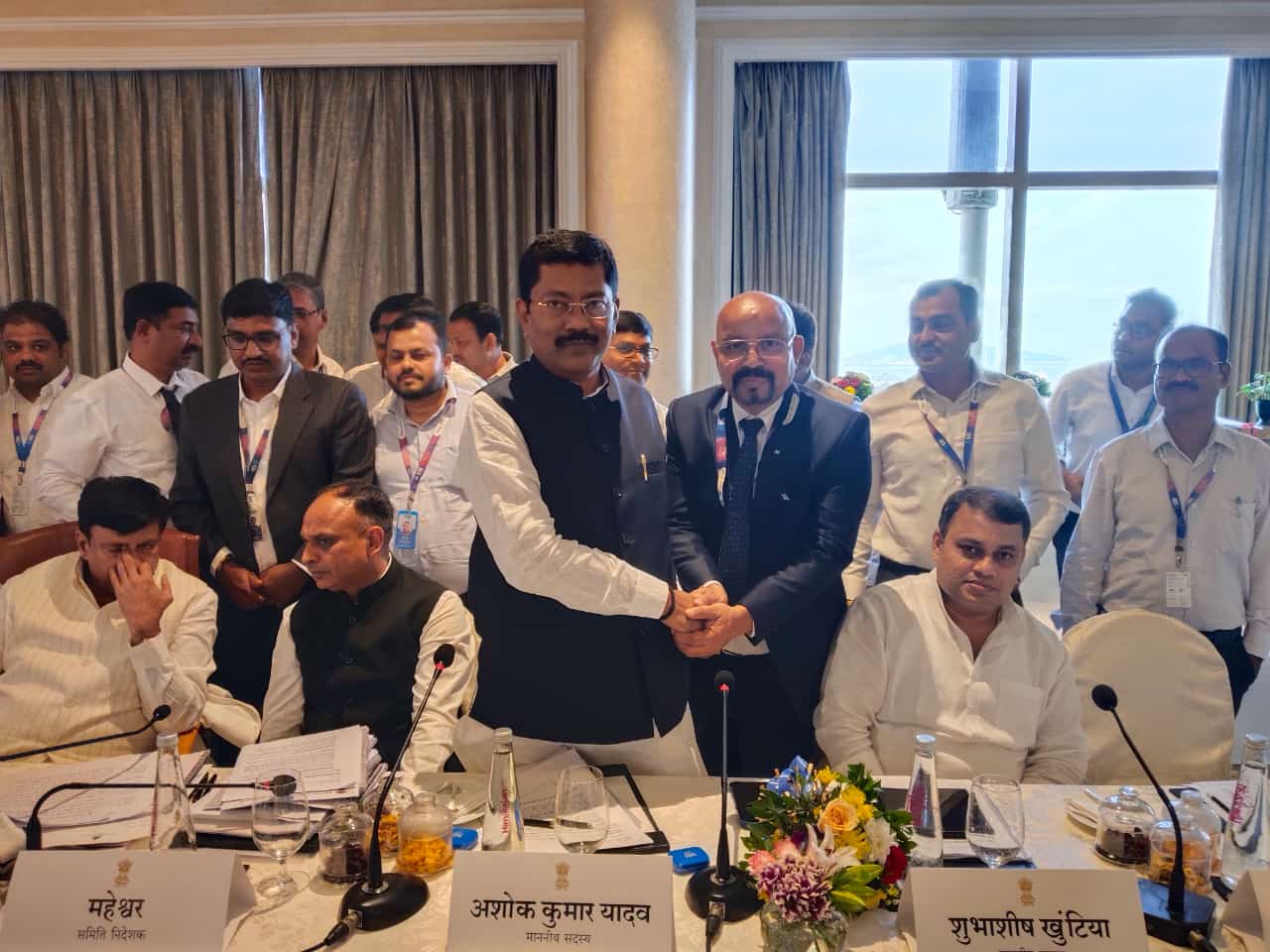 Glimpses of the meeting of the Parliamentary committee on the welfare of OBC under the chairmanship of Sh. Ganesh Singh (Hon'ble Chairman) held on 18-10-2024 in Mumbai.